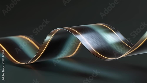 Flexible galliumnitride ribbon bending smoothly, revealing advanced potential for innovative wearable health monitoring technology and medical sensor design