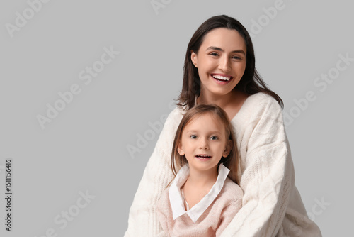 Little girl and her mother ...