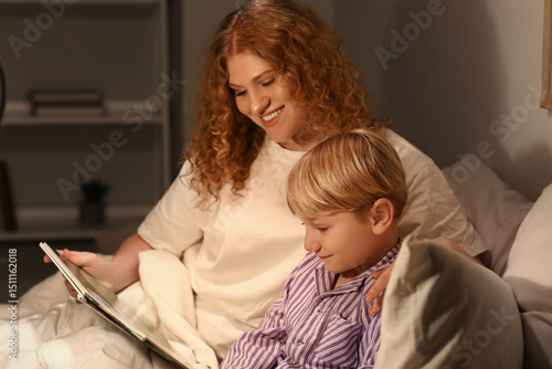 Mother and her little son r...