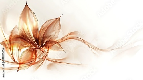 Delicate gold flower design