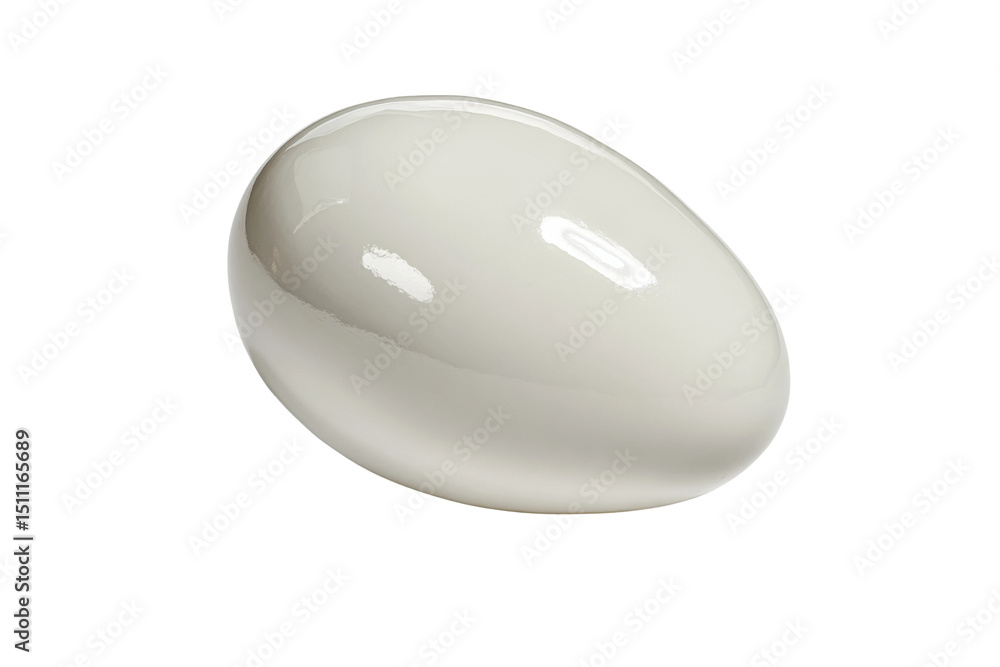 PNG Smooth white egg on black background PNG Smooth white egg on black background
