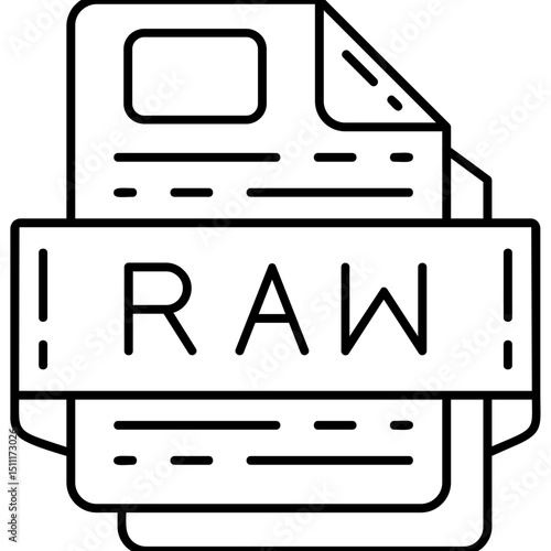 RAW file format Icon