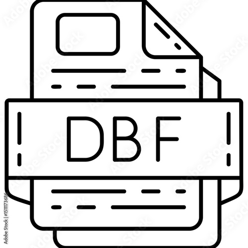 DBF file format Icon