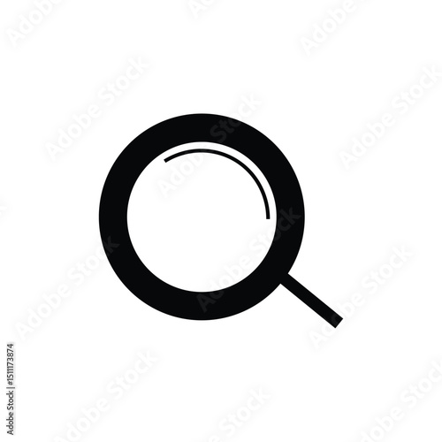 magnifying glass icon or search icon in smartphone apps