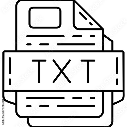 TXT file format Icon