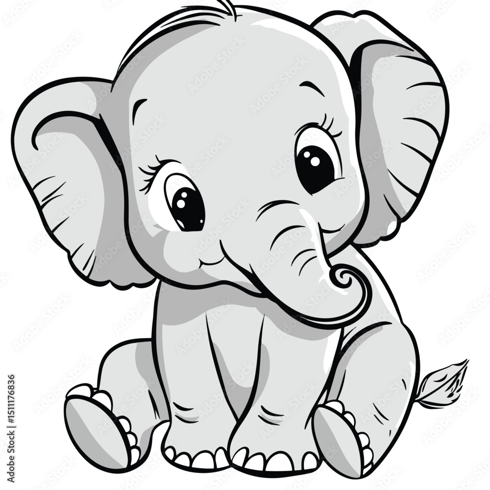Fototapeta premium elephant clip art