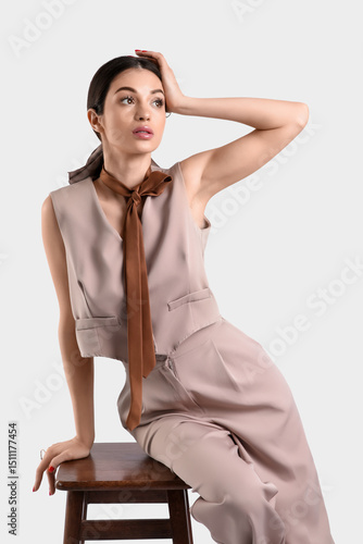 Stylish elegant young woman...