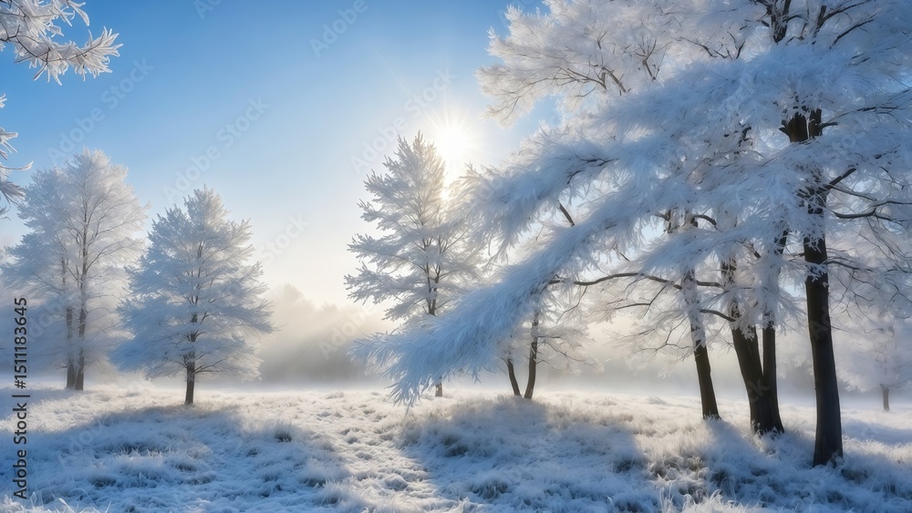 Obraz premium winter, snow, tree