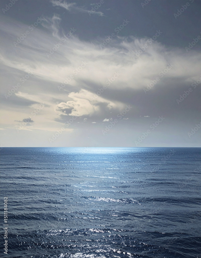 Fototapeta premium Beautiful nature, sky and clouds and seascape - 아름다운 자연, 하늘과 구름과 바다 풍경