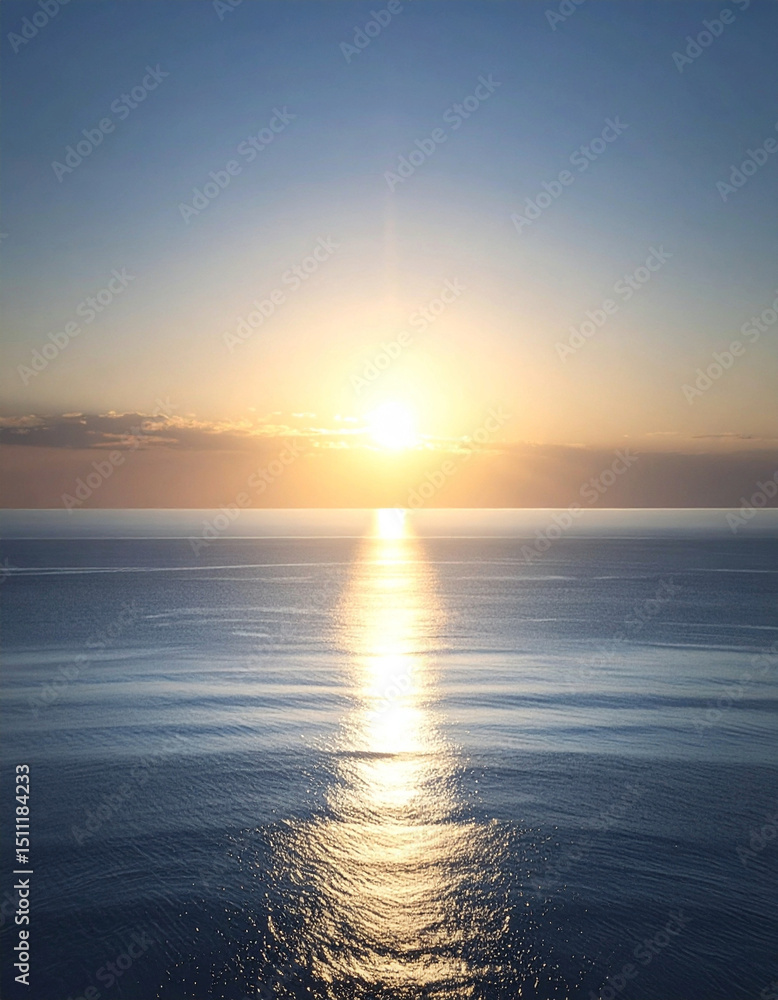 Obraz premium Beautiful sunrise, wonderful seascape - 아름다운 일출 (해돋이), 멋진 바다 풍경