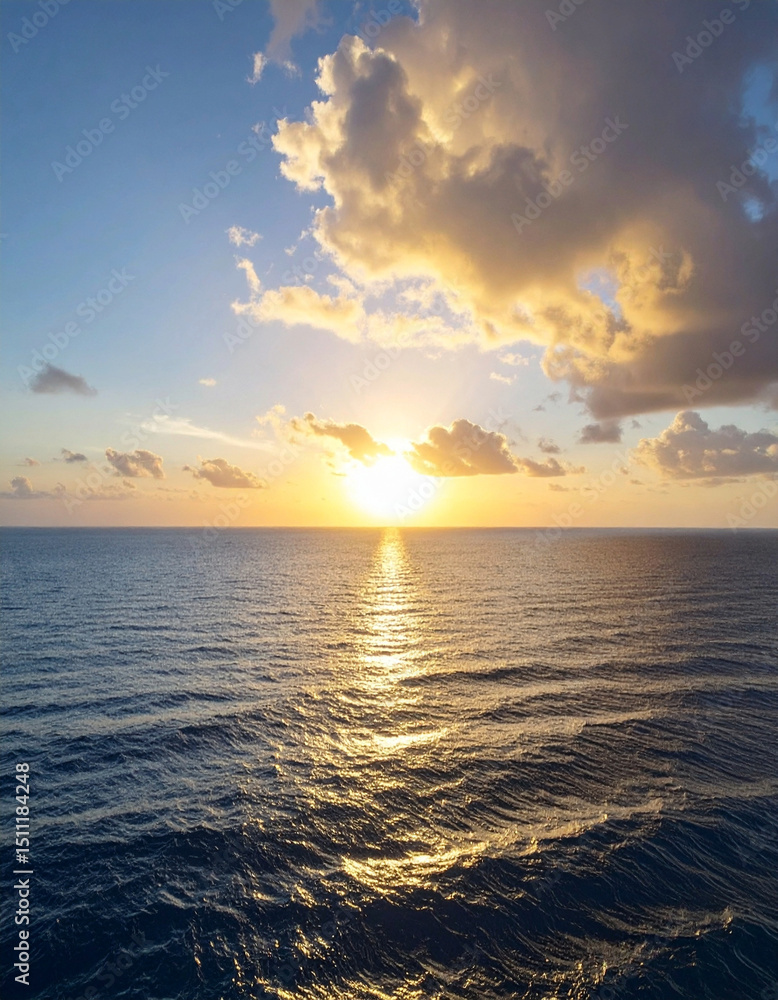 Obraz premium Beautiful sunset, horizon, wonderful seascape - 아름다운 일몰, 수평선, 멋진 바다 풍경