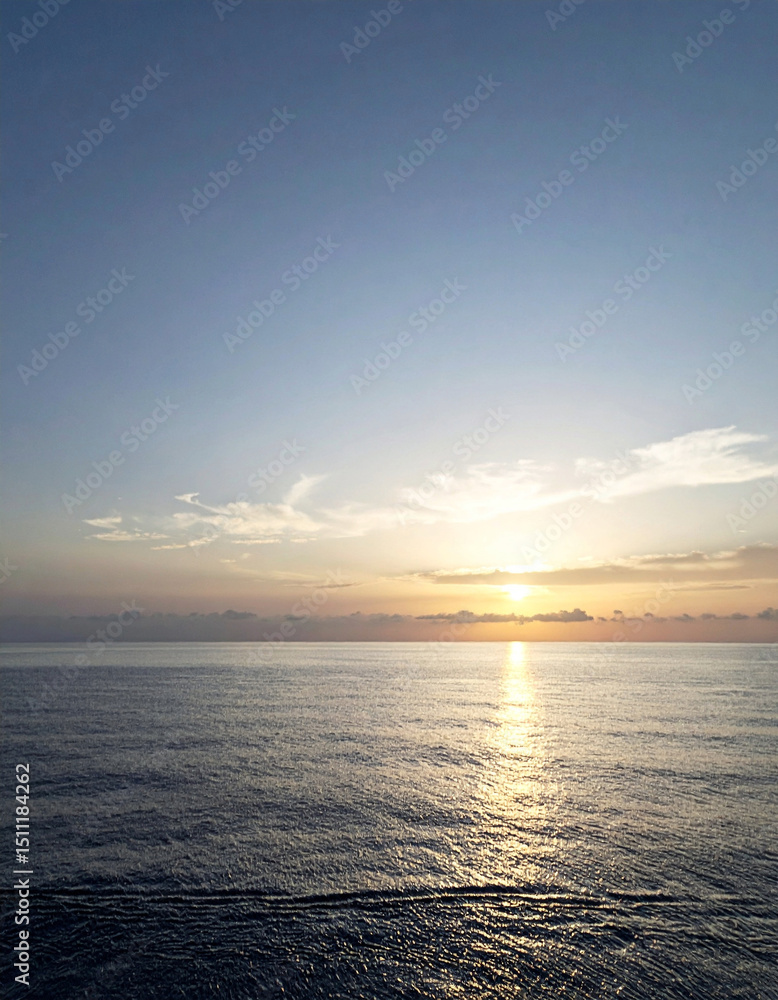 Fototapeta premium Beautiful sunrise, wonderful seascape - 아름다운 일출 (해돋이), 멋진 바다 풍경