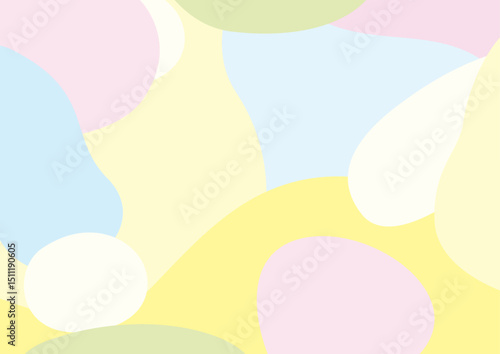 パステルカラーの優しい雰囲気の背景模様