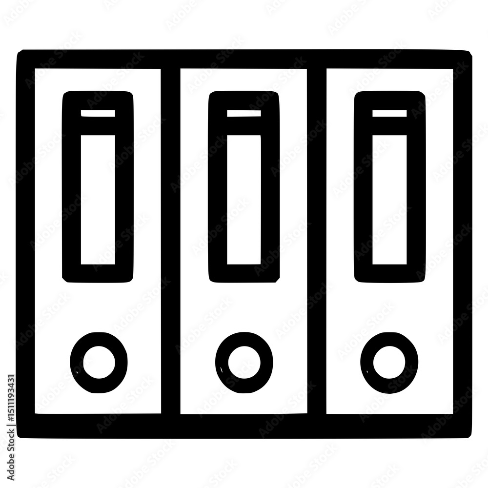 Organizing documents with simple folder icon for easy access Organizing documents with simple folder icon for easy access