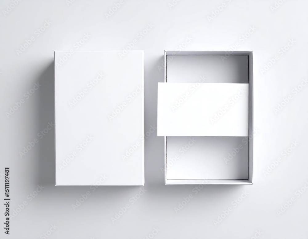 Blank white box mockup Blank white box mockup
