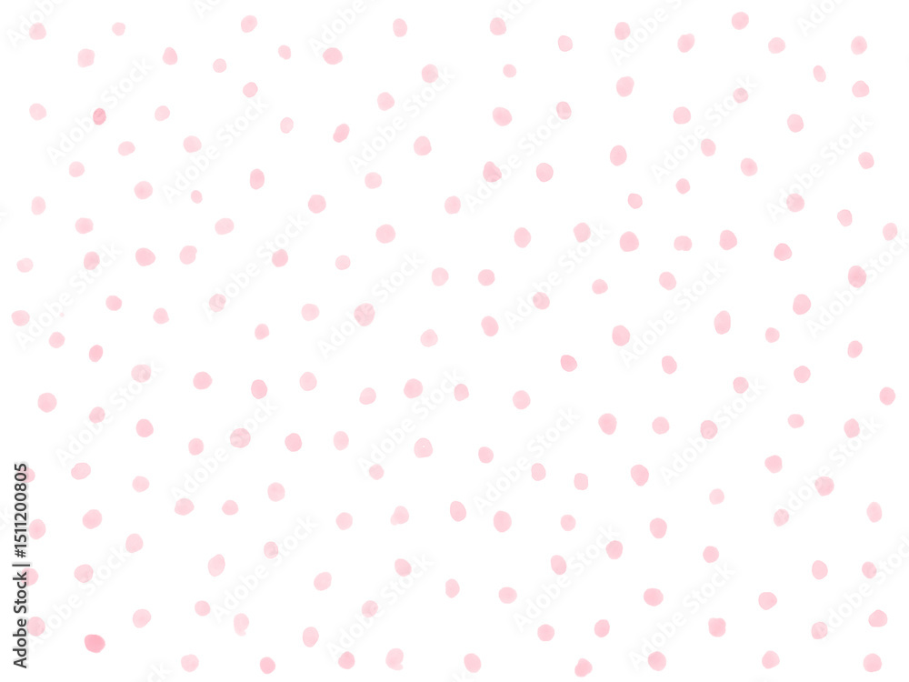 手描き背景 水彩 ドット ピンク 手描き背景 水彩 ドット ピンク