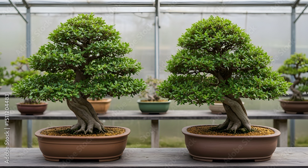 Fototapeta premium Bonsai trees Valentine's Day zen romantic nature gift