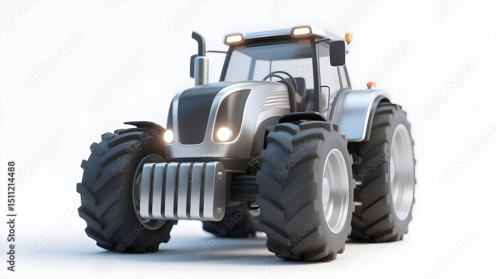 Obraz premium tractor isolated on white background
