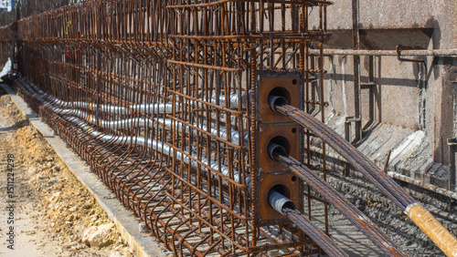 Fabrication of the reinforcement of the superstructure (upper part of the bridge)