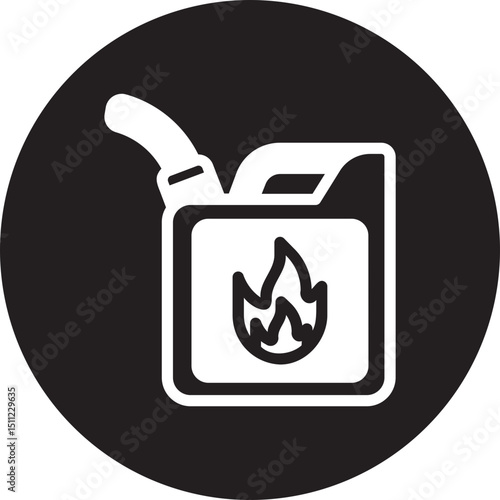 gas can glyph icon