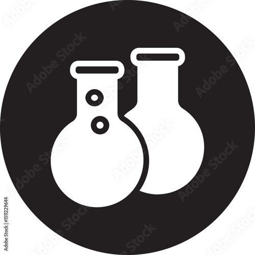 flasks glyph icon