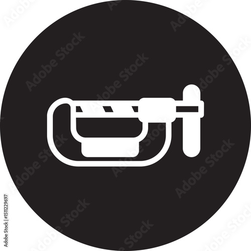 c clamp glyph icon