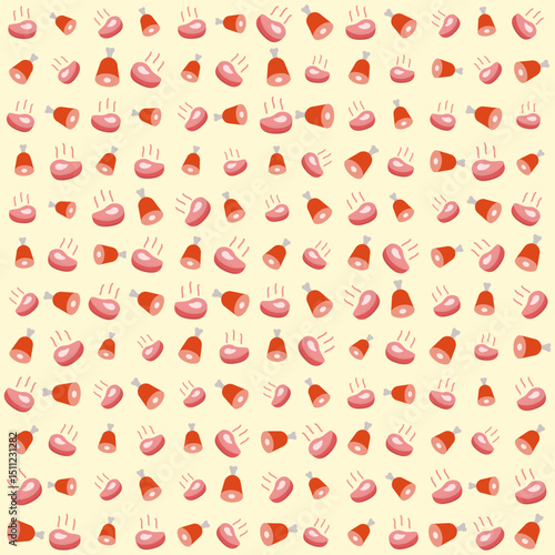 Beef vector pattern, beef pattern, delicious food, food design seamless background