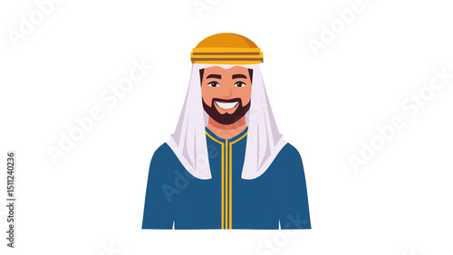 Young Arab Royalty Vector Design
