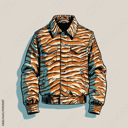 men's jacket vector art for graphic design needs