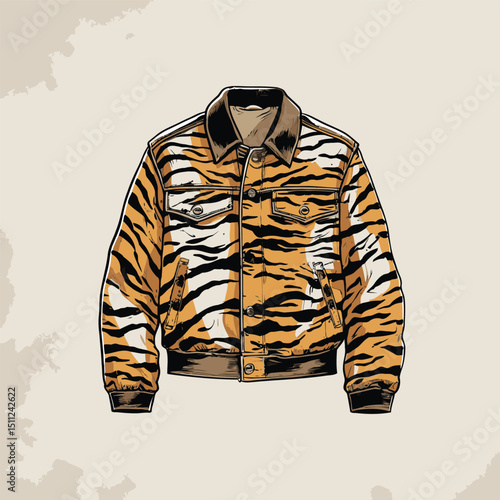 men's jacket vector art for graphic design needs
