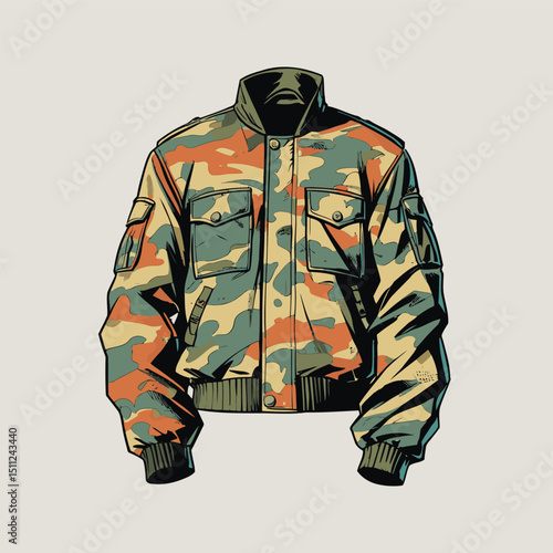 men's jacket vector art for graphic design needs