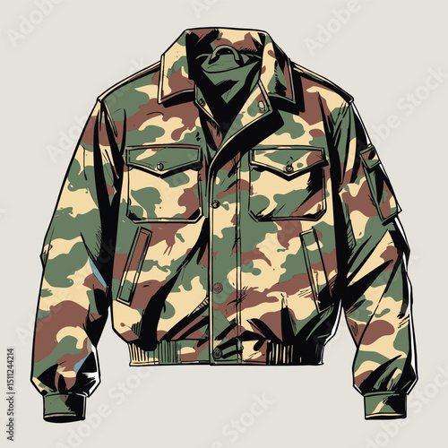 men's jacket vector art for graphic design needs