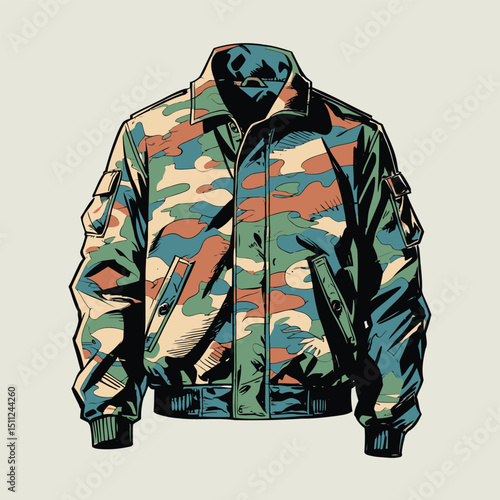 men's jacket vector art for graphic design needs