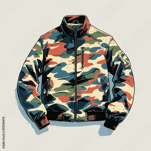 men's jacket vector art for graphic design needs