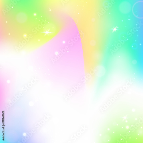 Kawaii Invitation. Purple Magic Hologram. Fairy Background. Holographic Fantasy Effect. Pink Abstract Gradient. Lilac Universe Pattern. Princess Texture. Dream Kawaii Invitation.