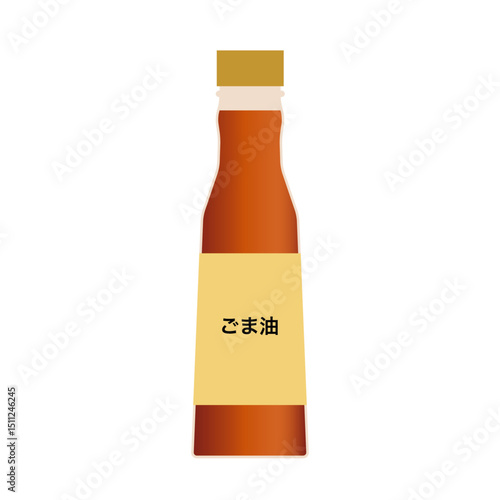 ごま油のアイコンイラスト 調味料シリーズ