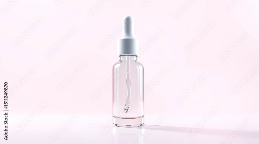 Clear Serum Dropper Bottle. Clear Serum Dropper Bottle.