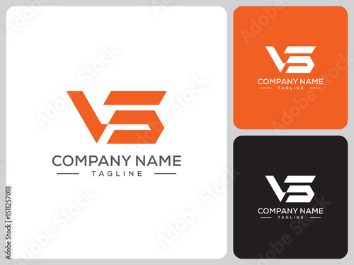 vector logo letter SV