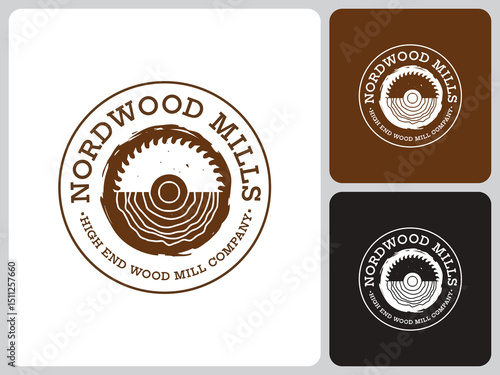 vector logo lumberjack