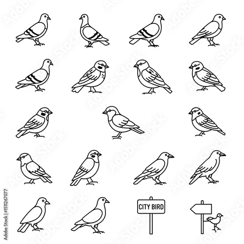 seamless pattern with birds