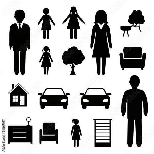 family icons set