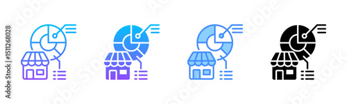 Market Segmentation Multi Style Icon Set