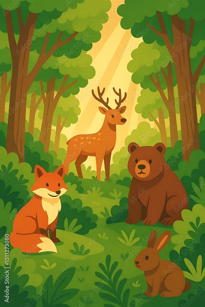 Obraz premium protect wildlife habitat in the forest