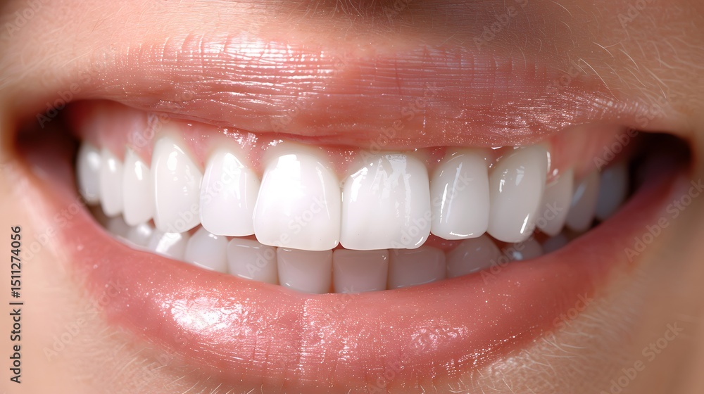 A close-up of a beautiful woman smiling showing teeth A close-up of a beautiful woman smiling showing teeth
