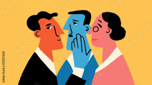 office, gossip, politics, illustration, workplace, toxic, talking, rumors, team, cartoon