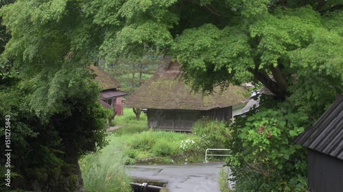京都 美山かやぶきの里の風景