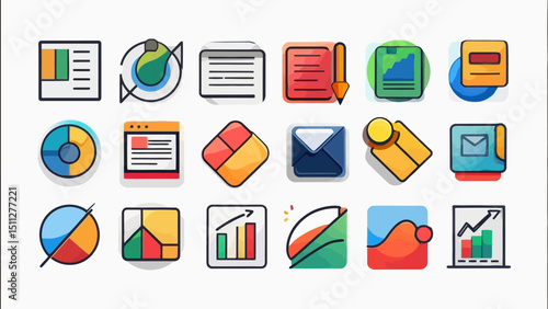 Wallpaper Mural set of icons for web design Torontodigital.ca