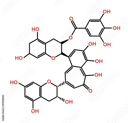 Chemical structure of theaflavin-3’-gallate
