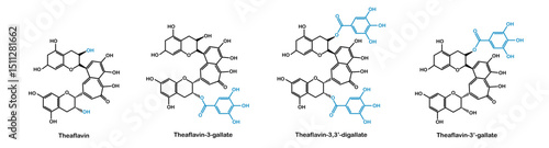 Chemical structure of theaflavin gallate