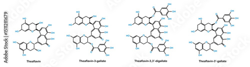 Chemical structure of theaflavin gallate
